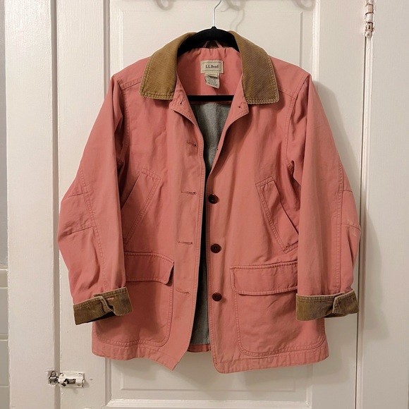 L.L. Bean Jackets & Blazers - 🔥sale🔥L.L. Bean pink barn coat, petite small